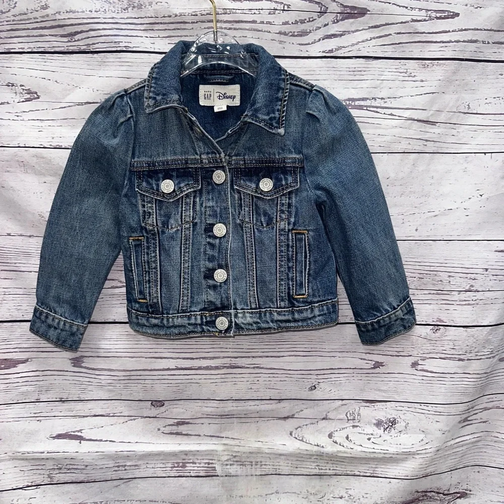 Disney Kids Minnie Mouse Denim Jacket Size 2